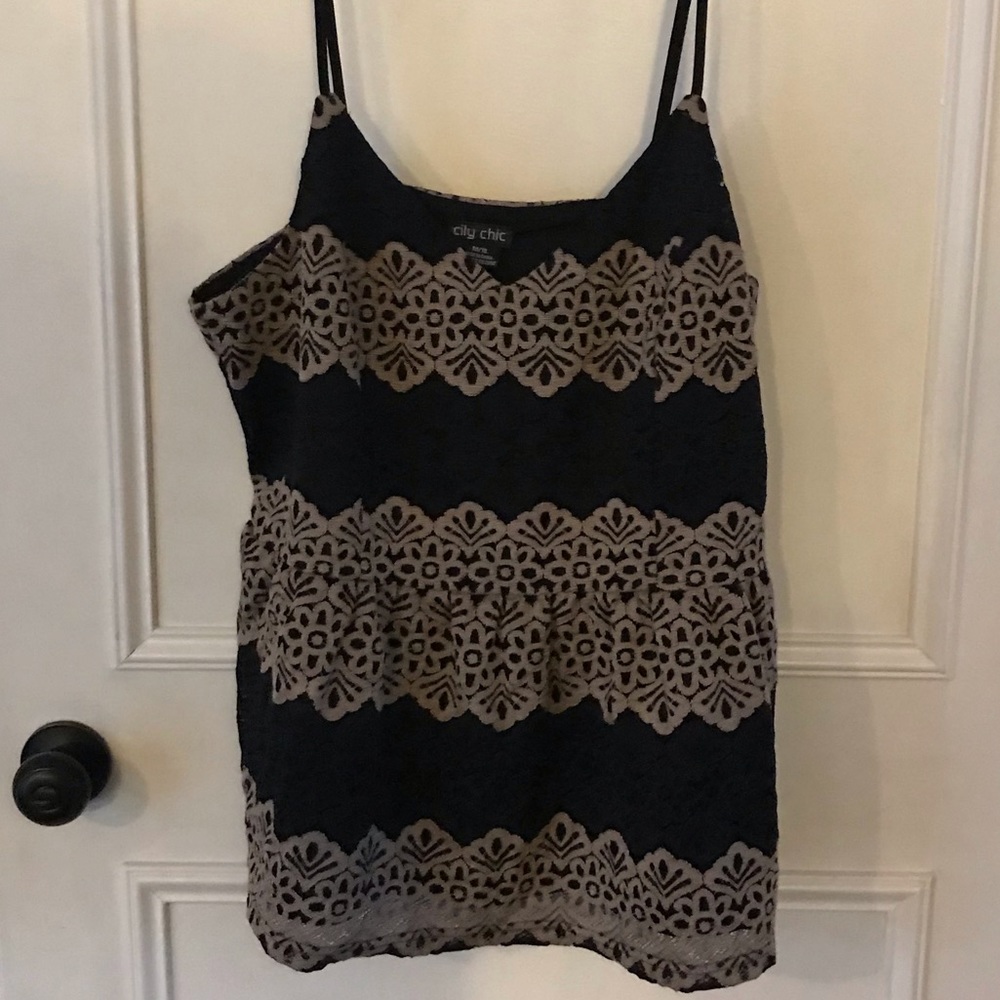 City Chic lace tank